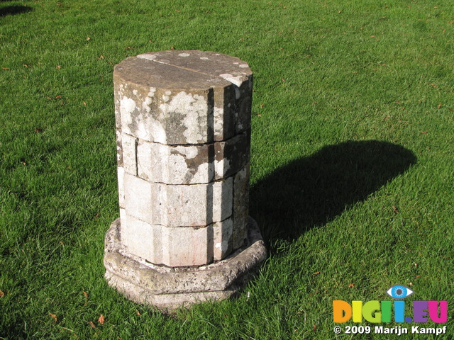 SX09846 Base of column at Margam Abbey